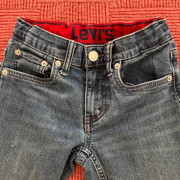 Levi's Kids size 8 years  Blue 511 Jeans with cloth covered elasticized waist - Picture 13 of 16